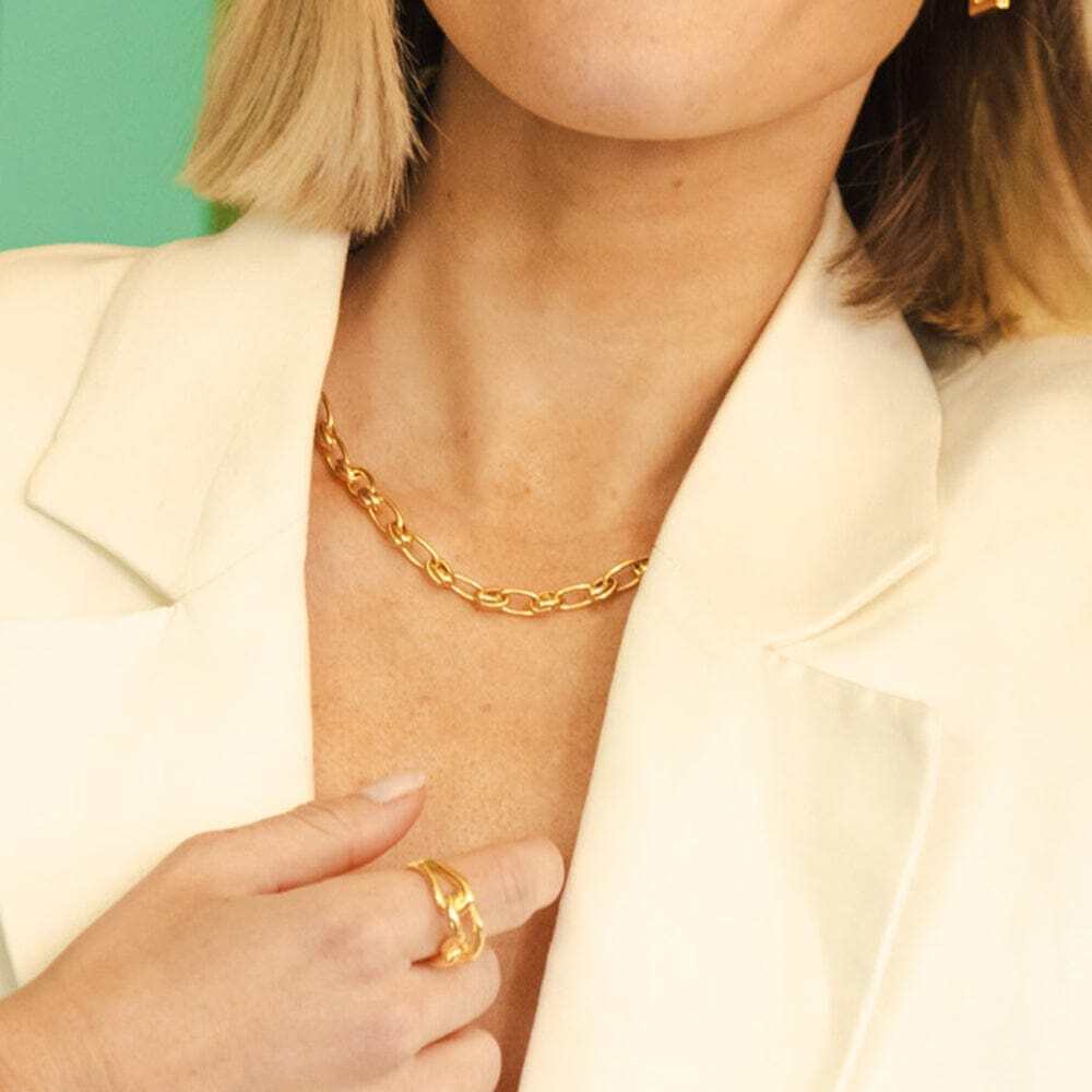 Daisy London Gold Polly Sayer Vintage Link Chain Layering Set - MococoDaisy LondonGSET163_GPJewellery Sets