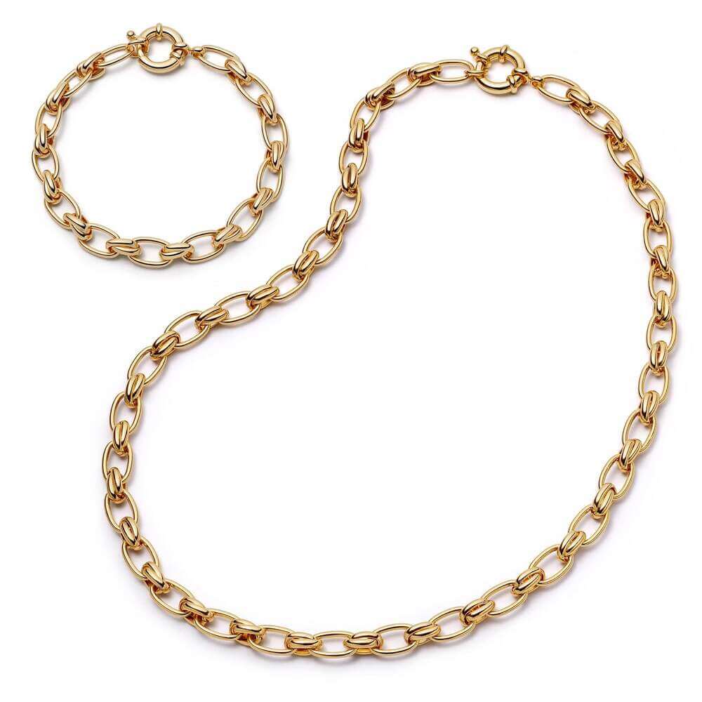 Daisy London Gold Polly Sayer Vintage Link Chain Layering Set - MococoDaisy LondonGSET163_GPJewellery Sets
