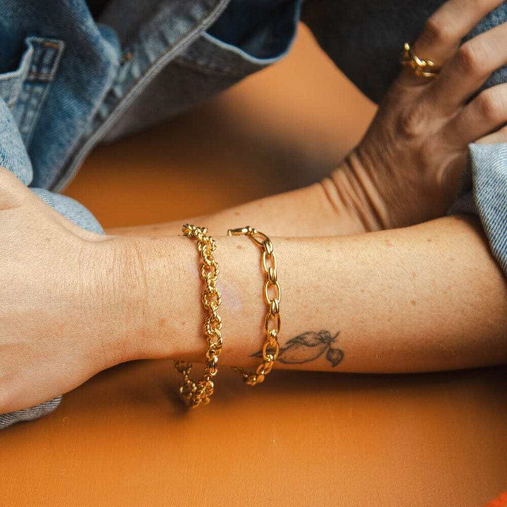Daisy London Gold Polly Sayer Vintage Rope Chain Layering Set - MococoDaisy LondonGSET164_GPJewellery Sets