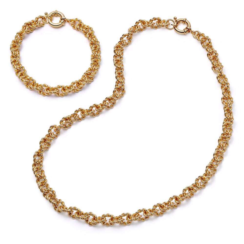 Daisy London Gold Polly Sayer Vintage Rope Chain Layering Set - MococoDaisy LondonGSET164_GPJewellery Sets