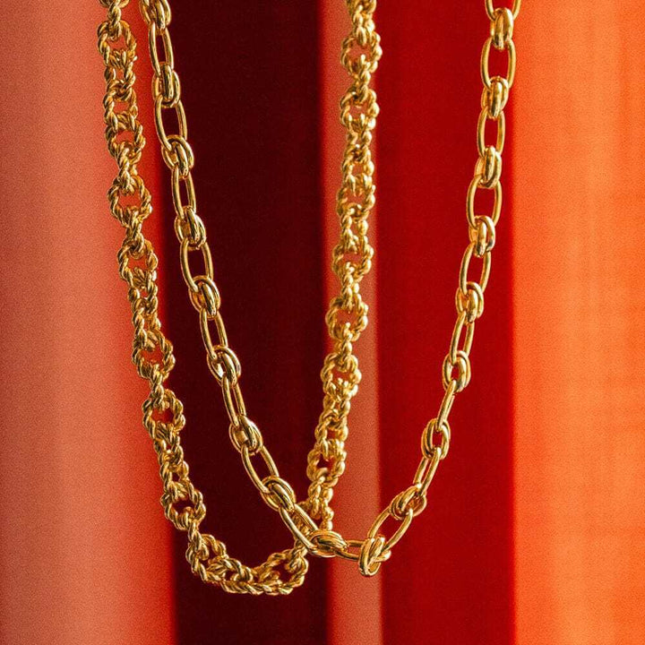 Daisy London Gold Polly Sayer Vintage Rope Chain Necklace - MococoDaisy LondonSPN06_GPNecklaces