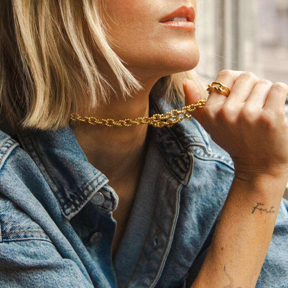Daisy London Gold Polly Sayer Vintage Rope Chain Necklace - MococoDaisy LondonSPN06_GPNecklaces