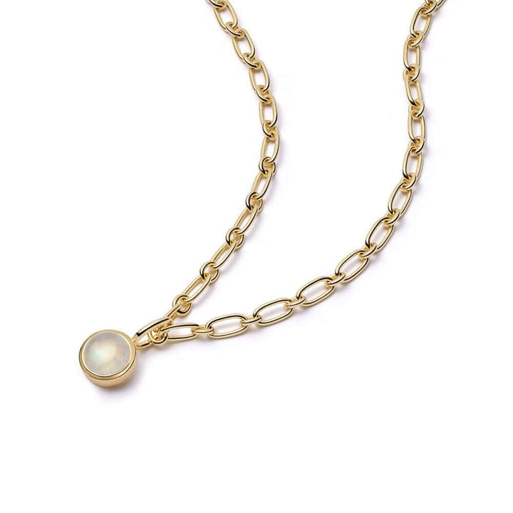 Daisy London Gold Rainbow Moonstone Chunky Healing Stone - MococoDaisy LondonHN5011_GPNecklaces