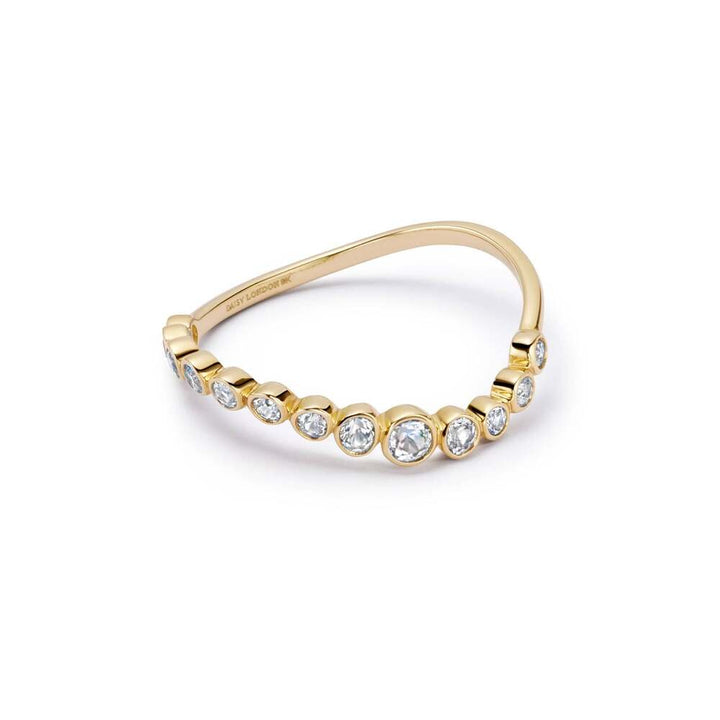 Daisy London Gold Sapphire Pave Ring