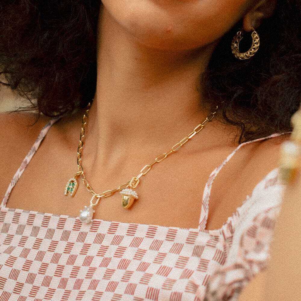 Daisy London Gold Shrimps Acorn Charm Pendant - MococoDaisy LondonSHC004_GPCharms & Pendants