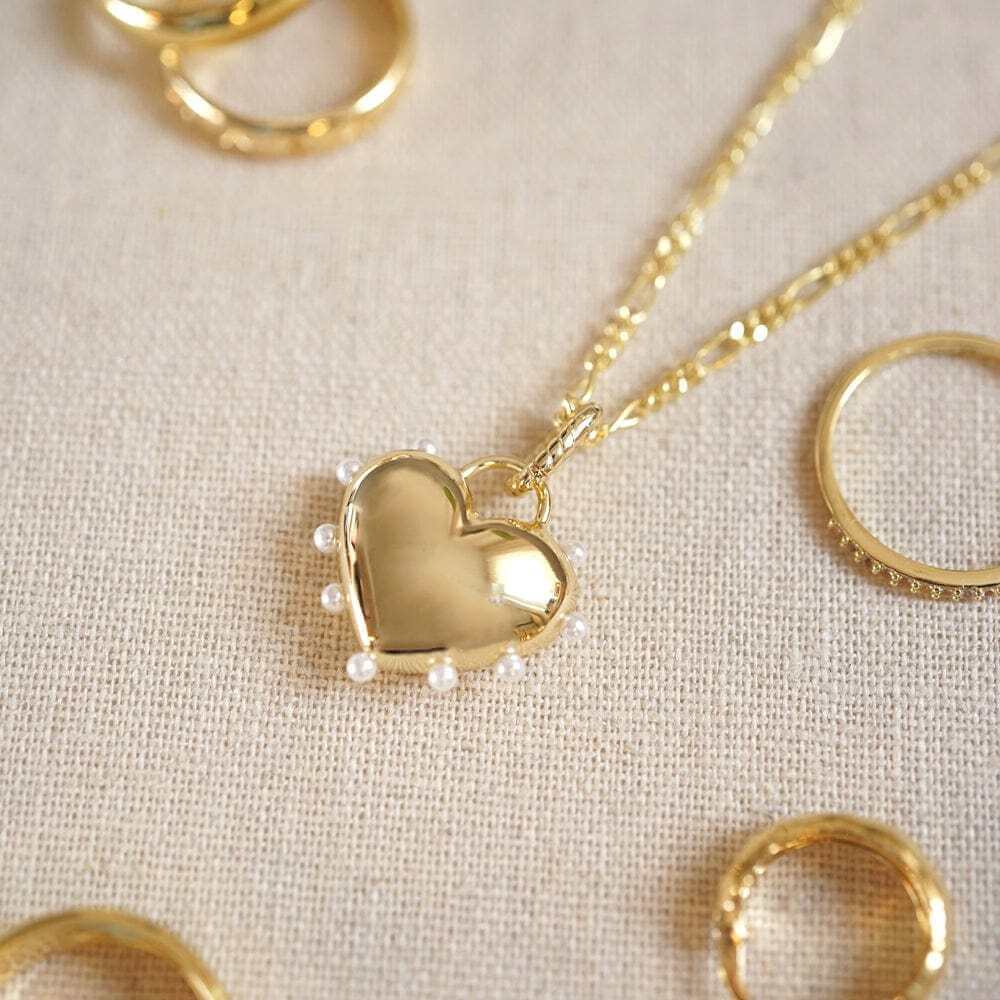 Daisy London Gold Shrimps Chubby Heart Necklace - MococoDaisy LondonSHN013_GPNecklaces
