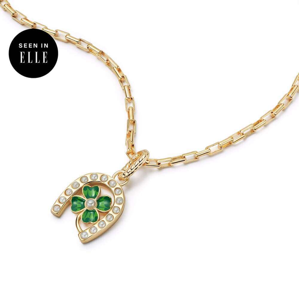 Daisy London Gold Shrimps Clover Charm Necklace - MococoDaisy LondonSHN003_GPNecklaces