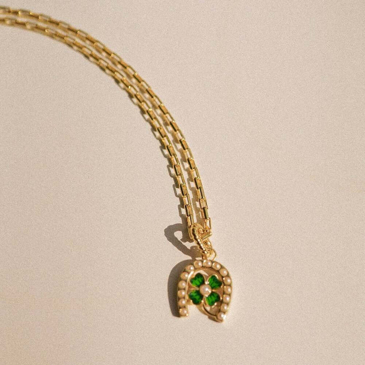 Daisy London Gold Shrimps Clover Charm Necklace - MococoDaisy LondonSHN003_GPNecklaces