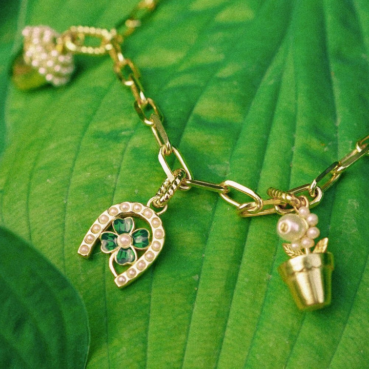 Daisy London Gold Shrimps Clover Charm Pendant - MococoDaisy LondonSHC001_GPCharms & Pendants