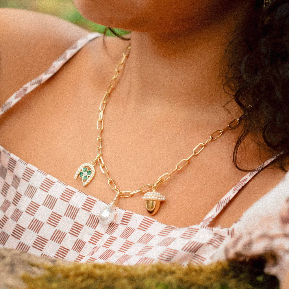 Daisy London Gold Shrimps Clover Charm Pendant - MococoDaisy LondonSHC001_GPCharms & Pendants