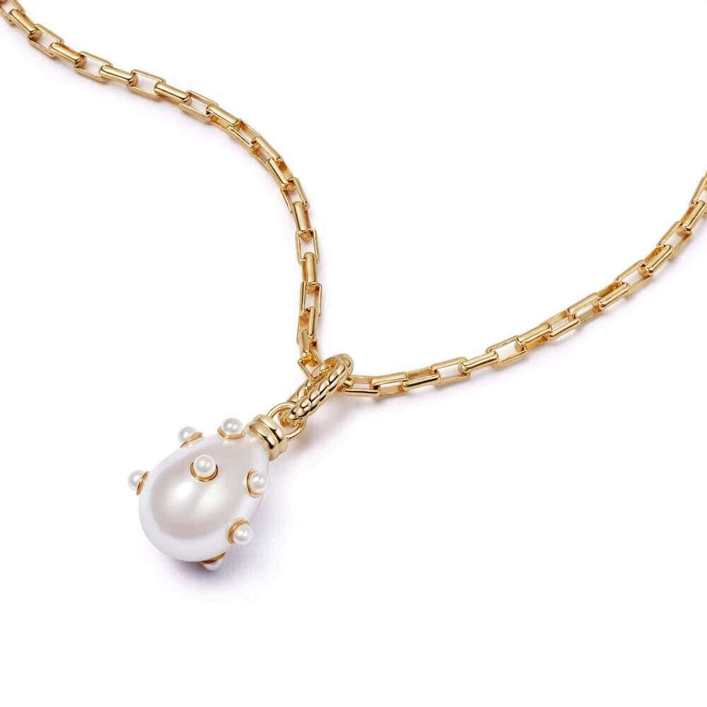 Daisy London Gold Shrimps Pearl Charm Necklace - MococoDaisy LondonSHN004_GPNecklaces