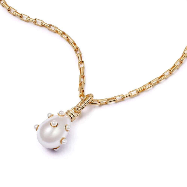 Daisy London Gold Shrimps Pearl Charm Necklace - MococoDaisy LondonSHN004_GPNecklaces