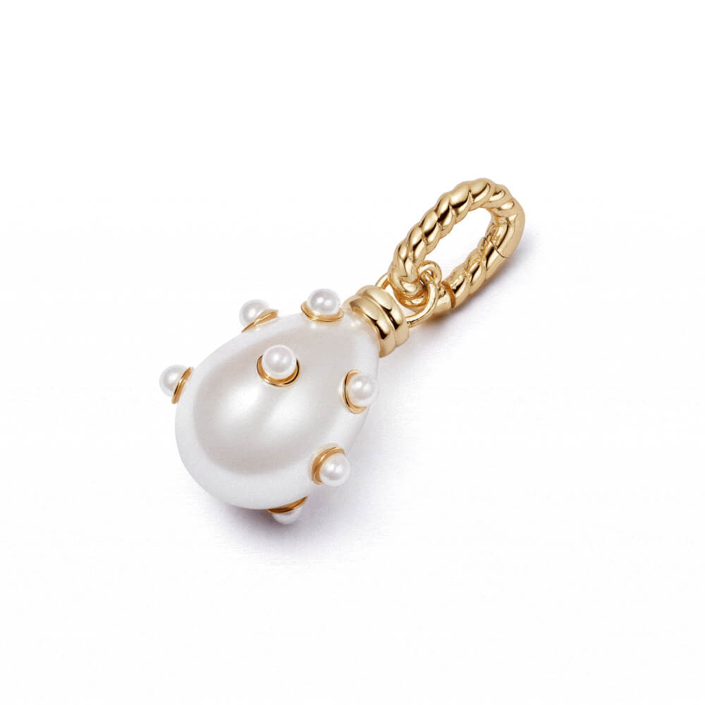 Daisy London Gold Shrimps Pearl Charm Pendant - MococoDaisy LondonSHC002_GPCharms & Pendants