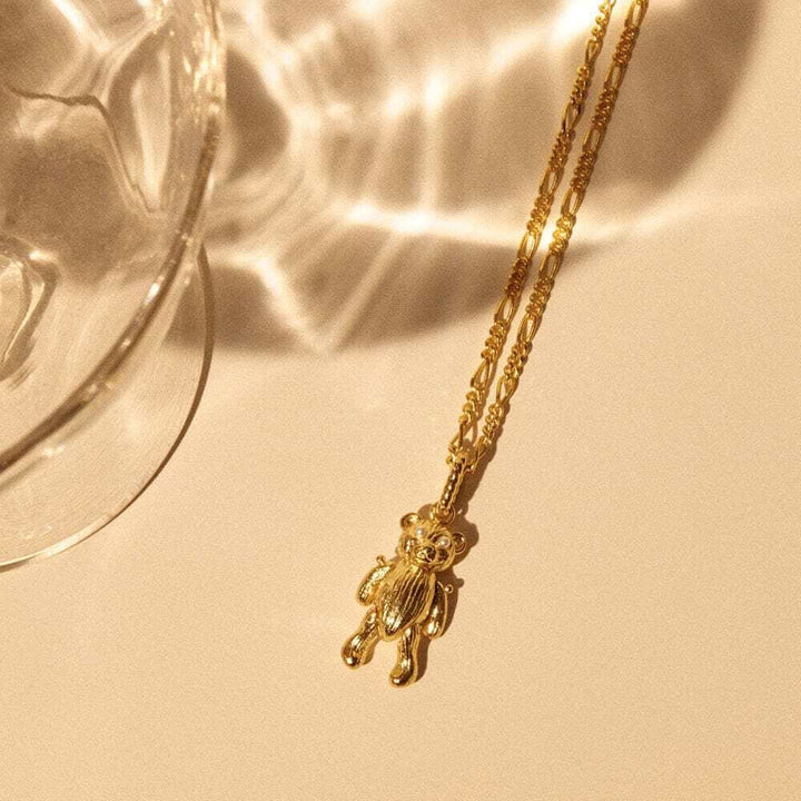 Daisy London Gold Shrimps Teddy Bear Necklace - MococoDaisy LondonSHN011_GPNecklaces