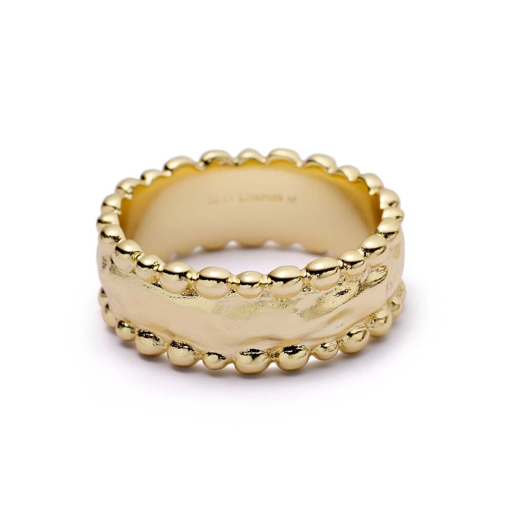 Daisy London Gold / Silver Plate Amulet Band Ring