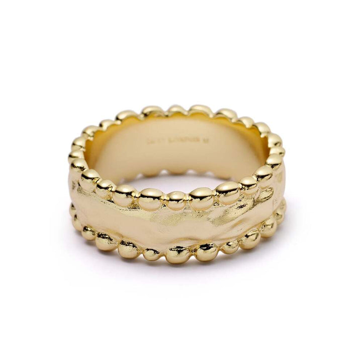 Daisy London Gold / Silver Plate Amulet Band Ring