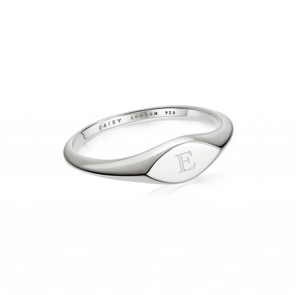 Daisy London Gold / Silver Plate Estee Lalonde Mini Signet Ring Additional Image - 1