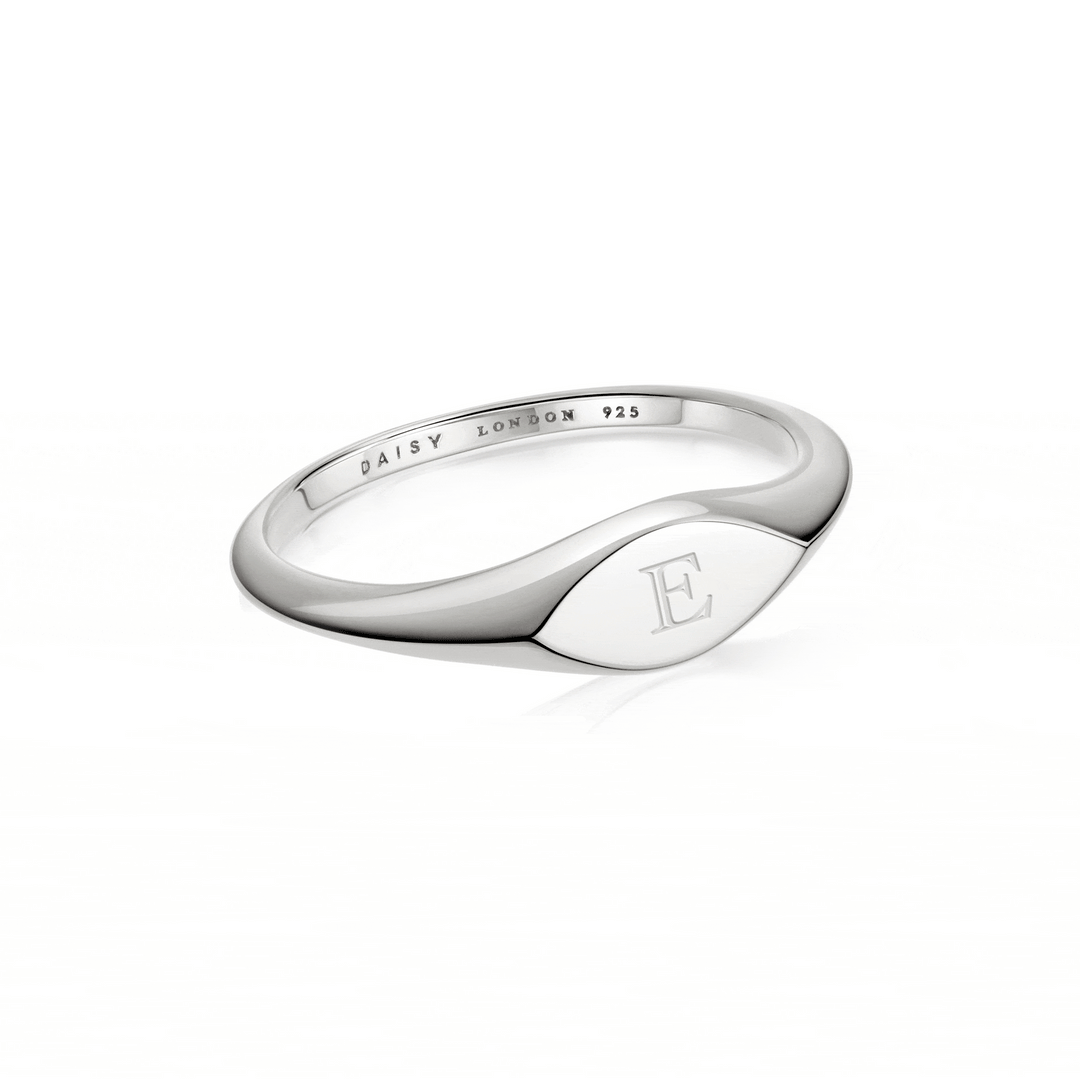 Daisy London Gold / Silver Plate Estee Lalonde Mini Signet Ring Additional Image - 1