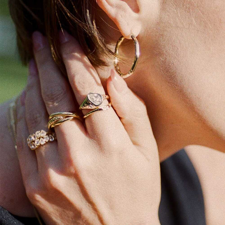 Daisy London Gold / Silver Plate Estee Lalonde Trinity Ring Additional Image - 2