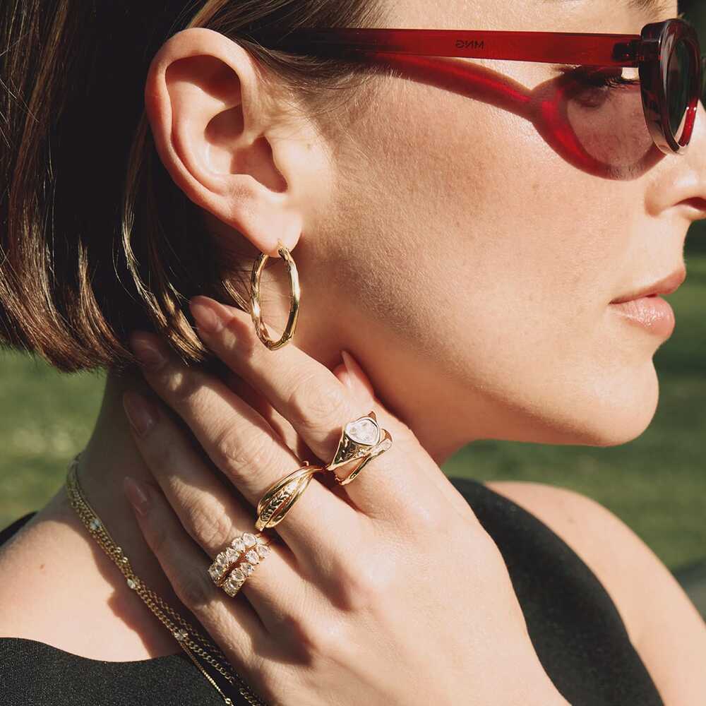 Daisy London Gold / Silver Plate Estee Lalonde Trinity Ring Additional Image - 6