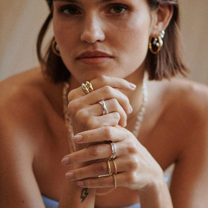 Daisy London Gold / Silver Plate Estee Lalonde Trinity Ring Additional Image - 7