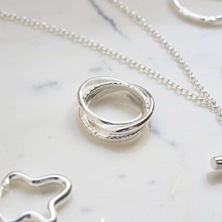 Daisy London Gold / Silver Plate Estee Lalonde Trinity Ring Additional Image - 8