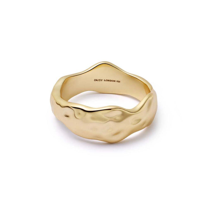 Daisy London Gold / Silver Plate Organic Chunky Band Ring