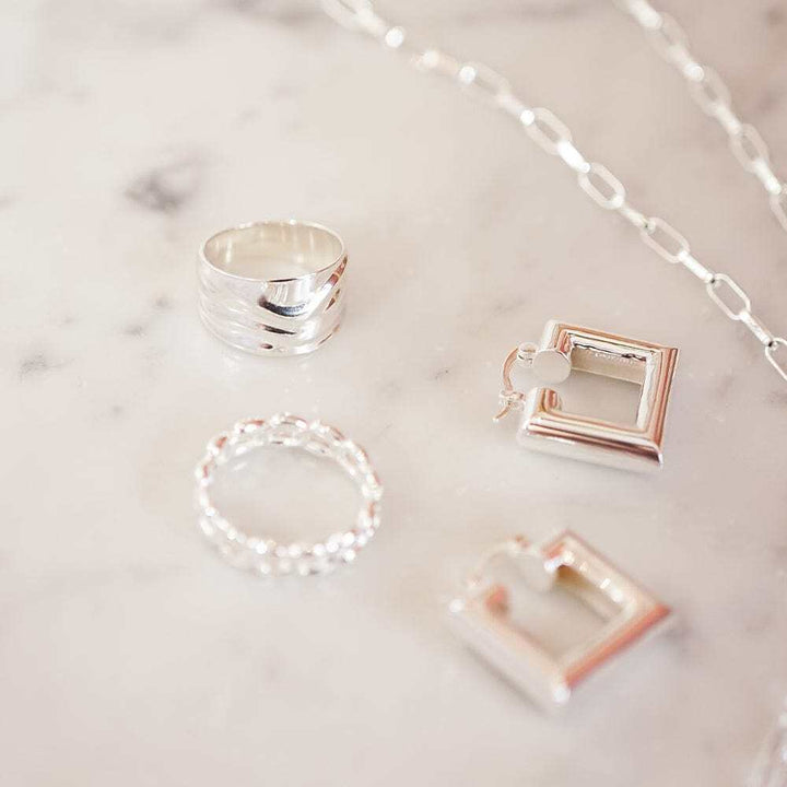 Daisy London Gold / Silver Plate Polly Chunky Tidal Ring Additional Image - 9
