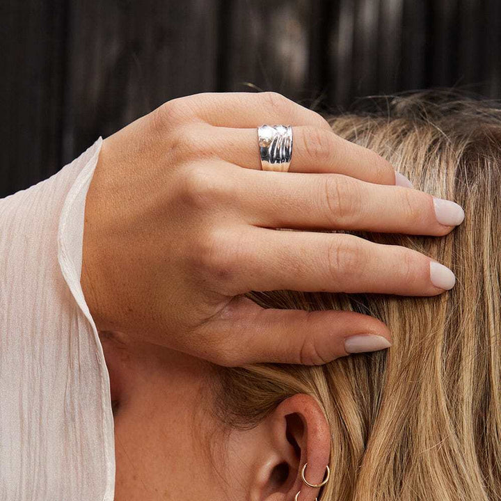 Daisy London Gold / Silver Plate Polly Chunky Tidal Ring Additional Image - 3