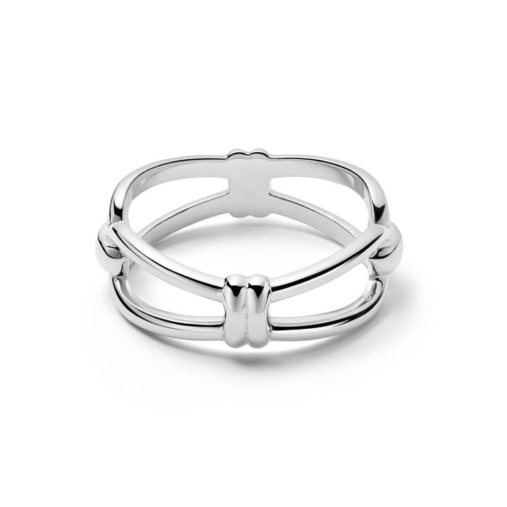 Daisy London Gold / Silver Plate Polly Knot Band Ring Additional Image - 1