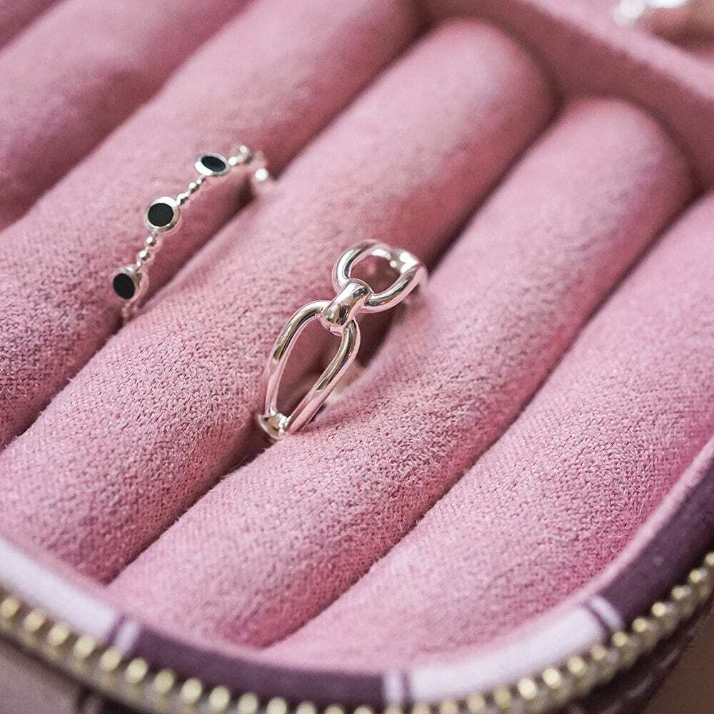Daisy London Gold / Silver Plate Polly Knot Band Ring Additional Image - 5