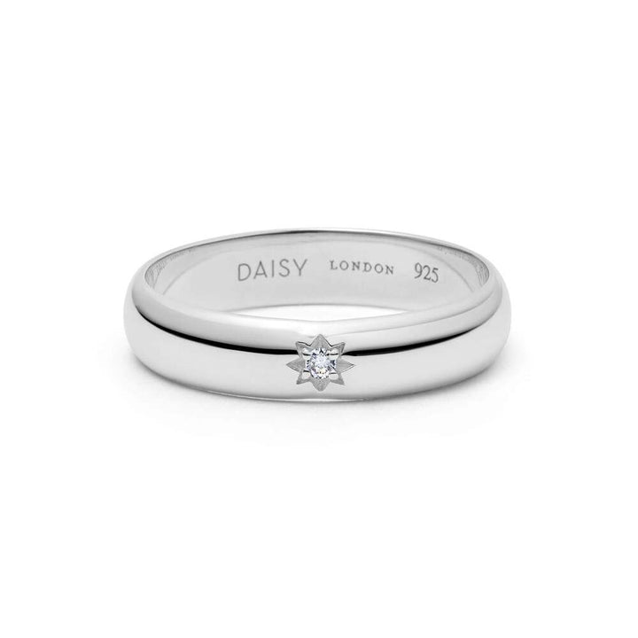 Daisy London Gold / Silver Plate Shining Star Stacking Ring Additional Image - 1