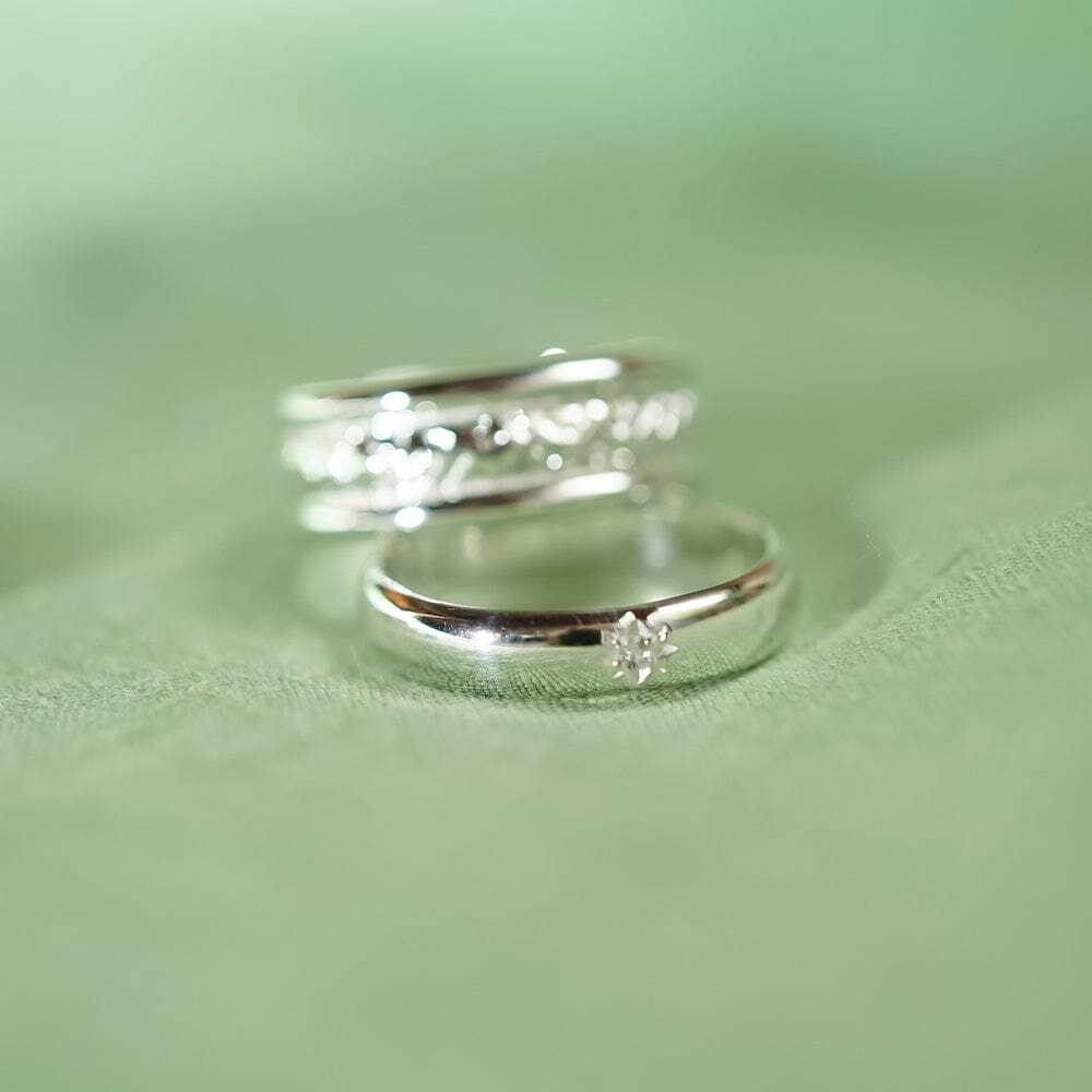 Daisy London Gold / Silver Plate Shining Star Stacking Ring Additional Image - 5