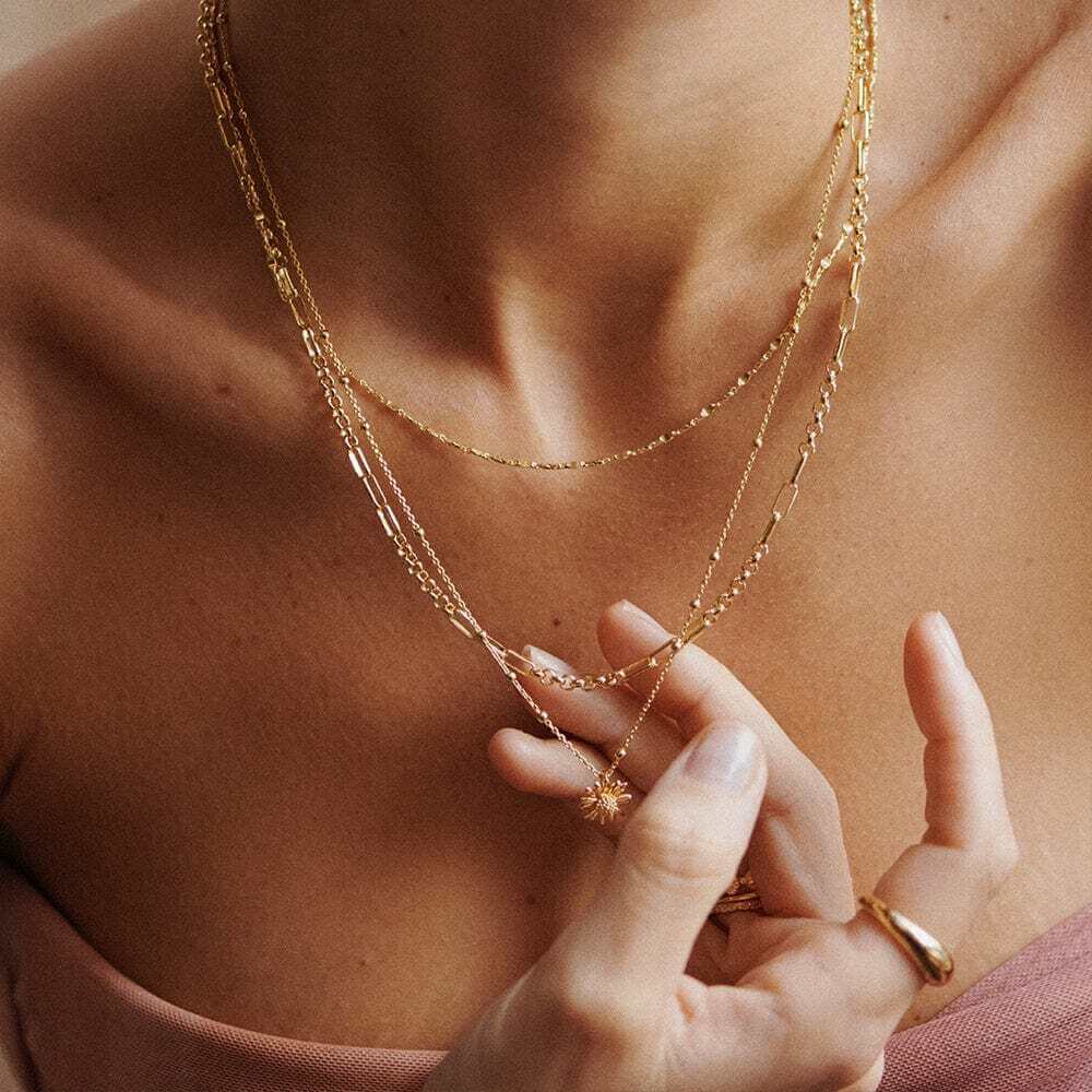 Daisy London Gold Small English Daisy Necklace - MococoDaisy LondonN2001_GPNecklaces