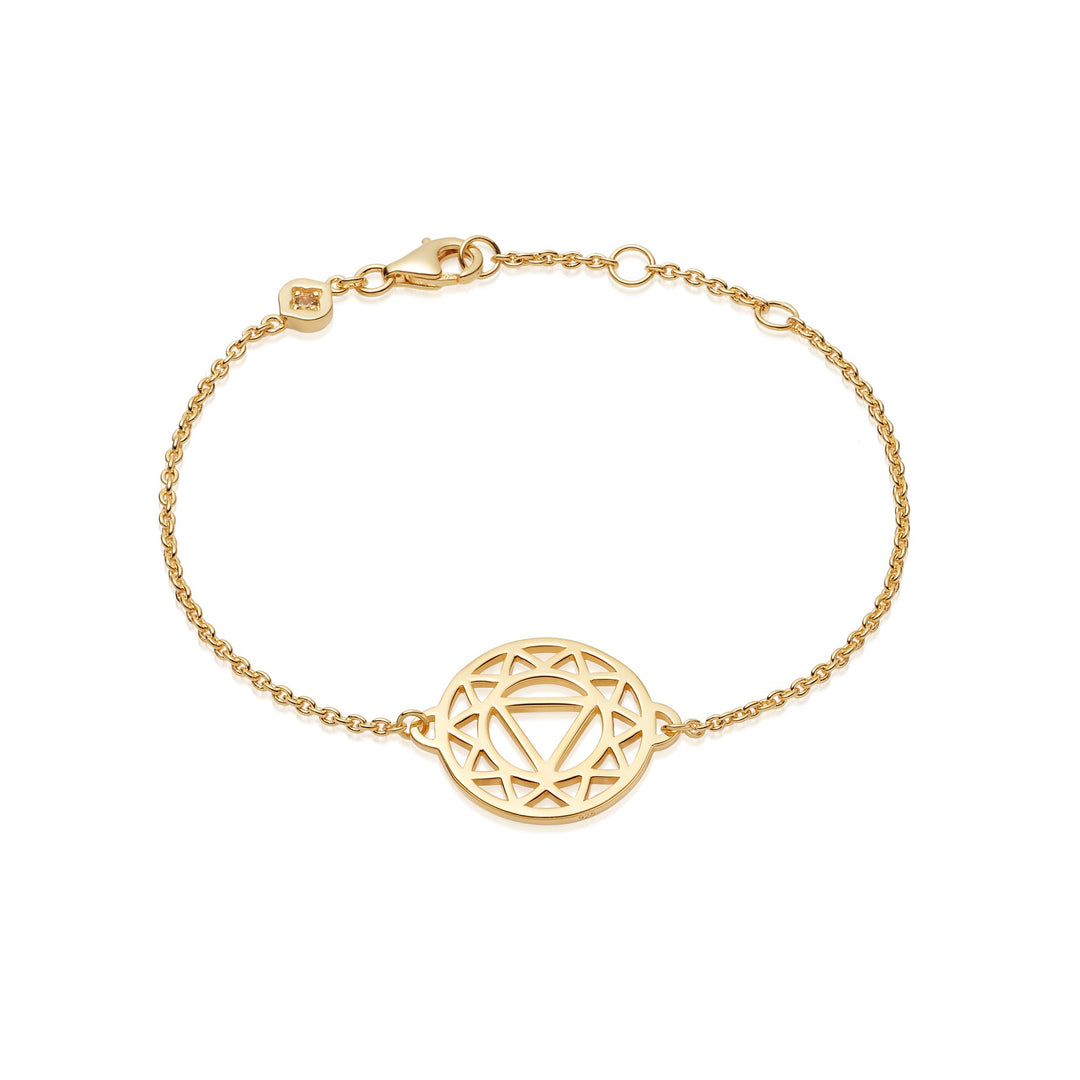 Daisy London Gold Solar Plexus Chakra Chain Bracelet - MococoDaisy LondonCHKBR10035055379310064Bracelets
