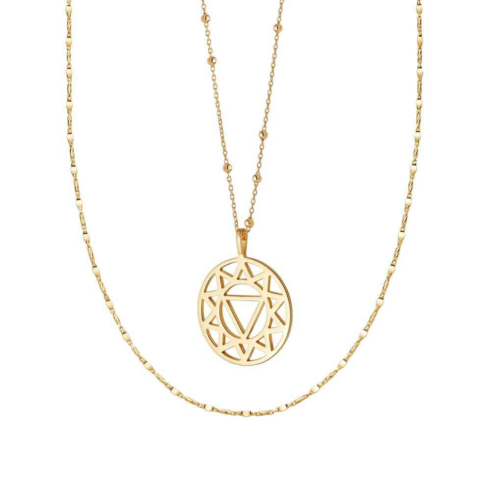 Daisy London Gold Solar Plexus Necklace Layering Set - MococoDaisy LondonGSET129_GPJewellery Sets