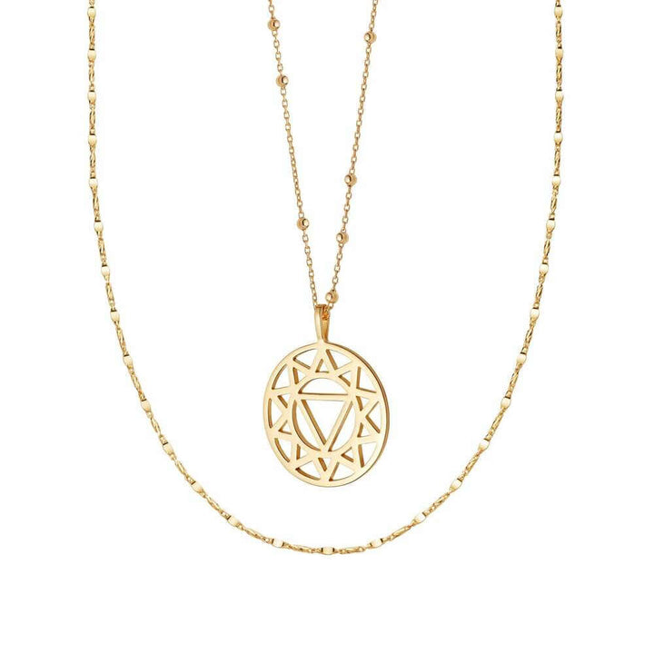 Daisy London Gold Solar Plexus Necklace Layering Set - MococoDaisy LondonGSET129_GPJewellery Sets