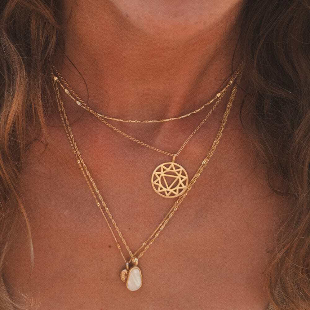 Daisy London Gold Solar Plexus Necklace Layering Set - MococoDaisy LondonGSET129_GPJewellery Sets