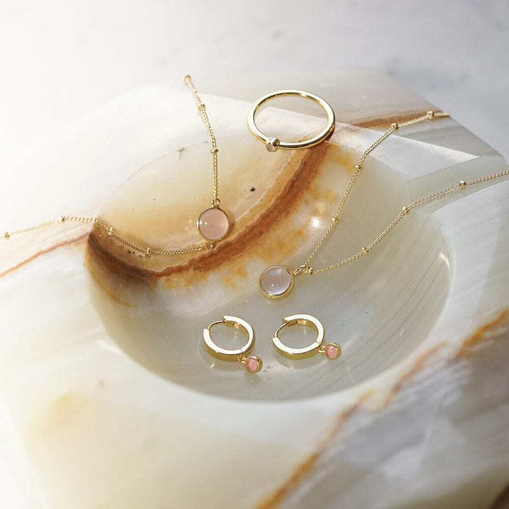 Daisy London Gold Ultimate Rose Quartz Layering Set - MococoDaisy LondonGSET147_GP_XSJewellery Sets