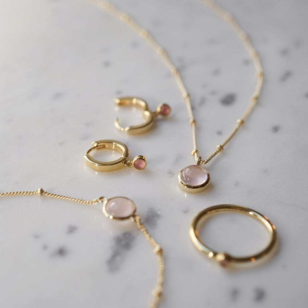 Daisy London Gold Ultimate Rose Quartz Layering Set - MococoDaisy LondonGSET147_GP_XSJewellery Sets