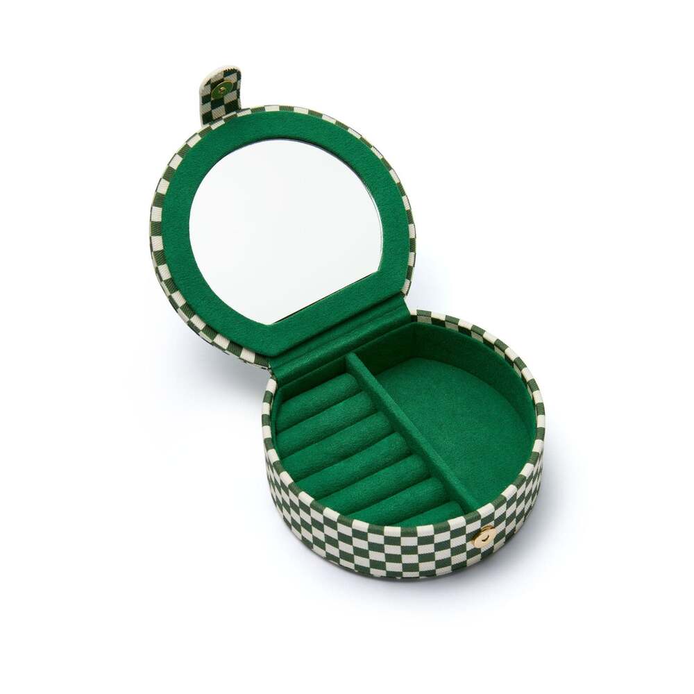 Daisy London Green Shrimps Compact Jewellery Box