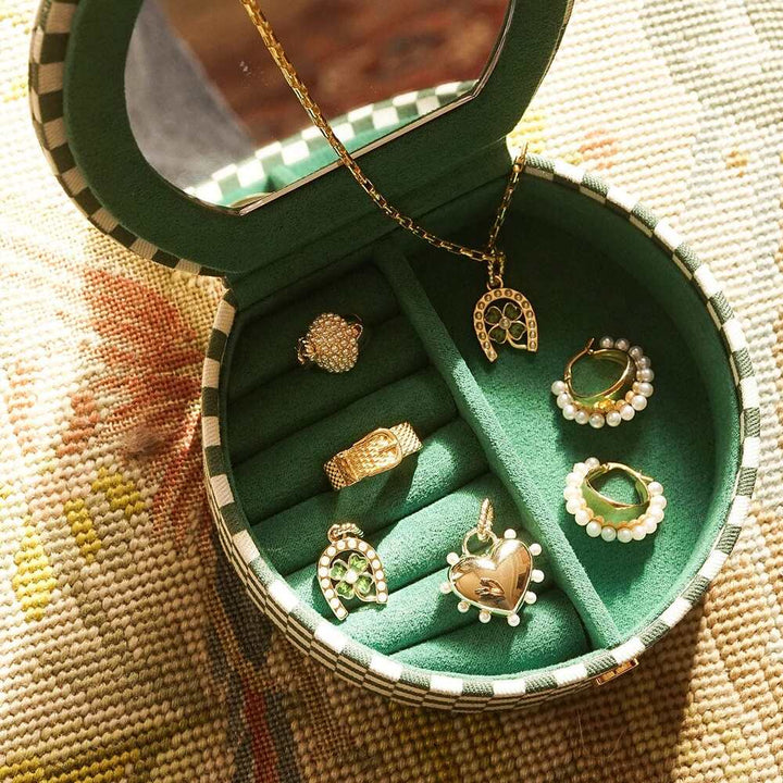 Daisy London Green Shrimps Compact Jewellery Box Additional Image - 3