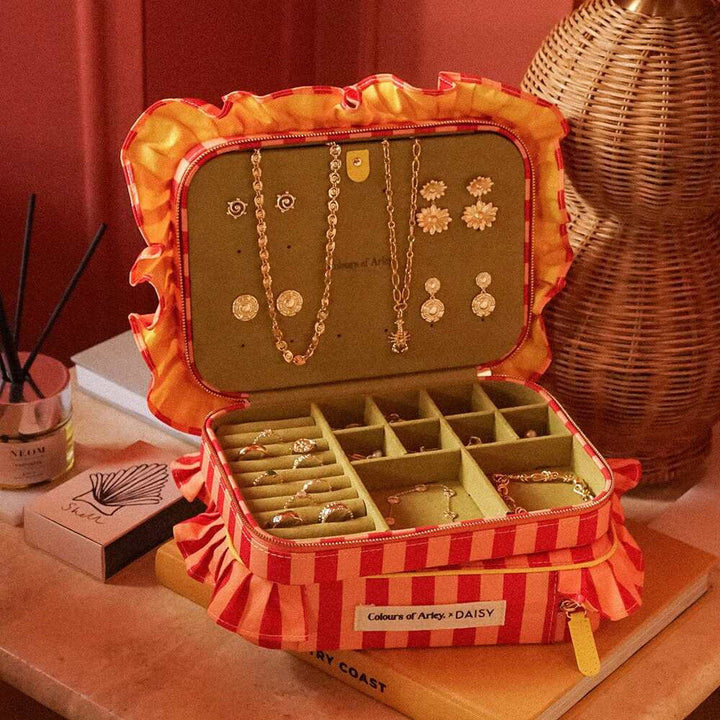 Daisy London Peach &amp; Pistachio Colours of Arley Jewellery Box Additional Image - 4
