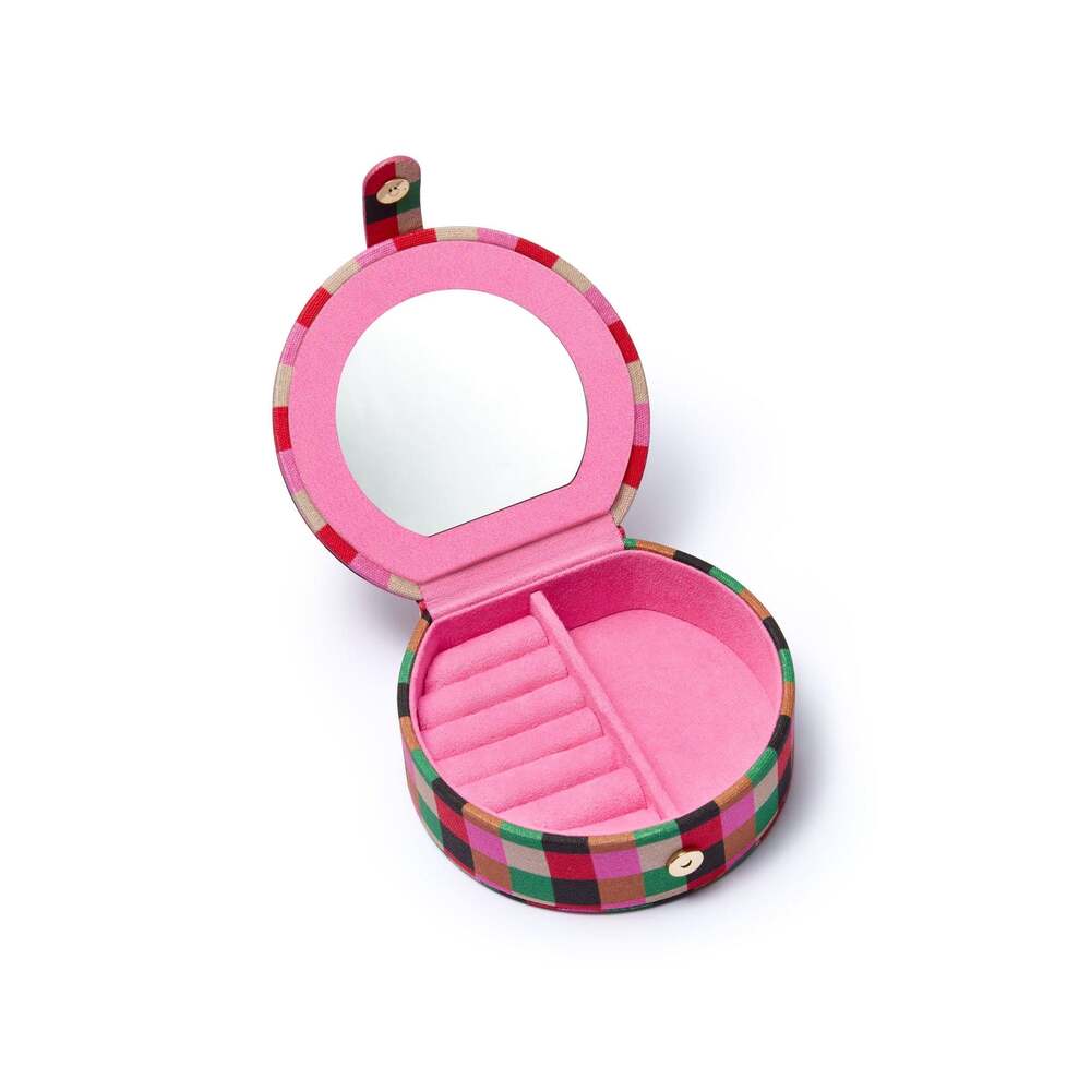Daisy London Pink Shrimps Compact Jewellery Box