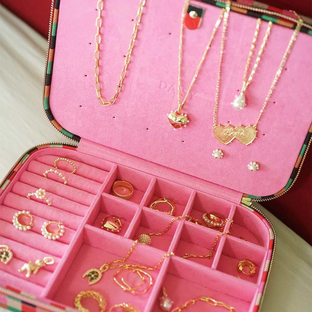 Daisy London Pink Shrimps Large Jewellery Box Additional Image - 2