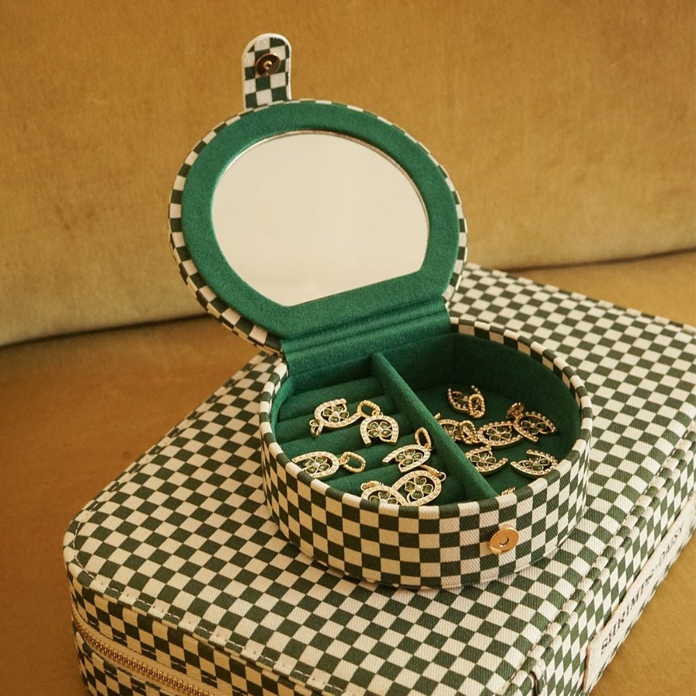 Daisy London Shrimps Compact Green Jewellery Case - MococoDaisy LondonJC0115056104134078Accessories