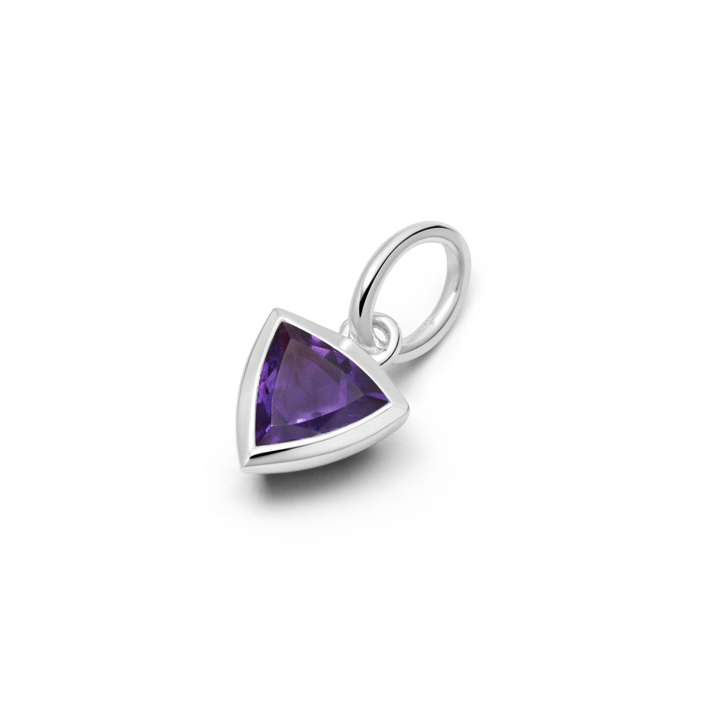 Daisy London Silver Amethyst February Birthstone Charm Necklace - MococoDaisy LondonBS14_SLVNecklaces
