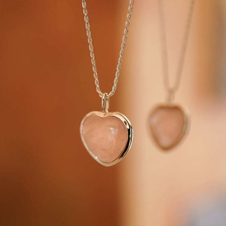 Daisy London Silver Beloved Rose Quartz Heart Pendant - MococoDaisy LondonJN01_SLVCharms & Pendants
