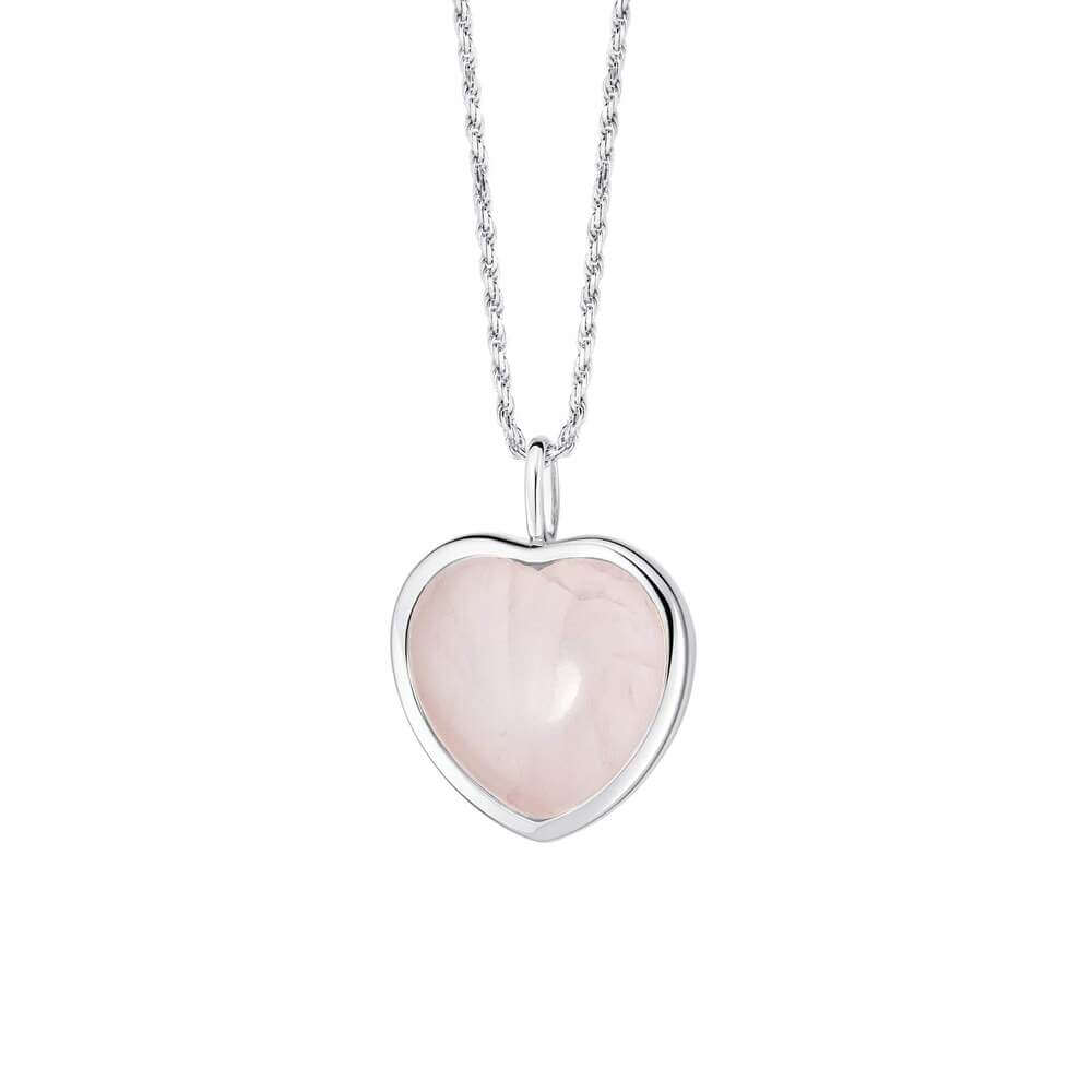 Daisy London Silver Beloved Rose Quartz Heart Pendant - MococoDaisy LondonJN01_SLVCharms & Pendants