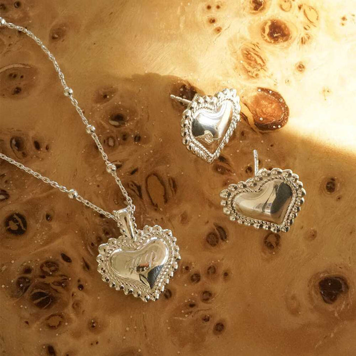 Daisy London Silver Bobble Heart Gift Set - MococoDaisy LondonGSET196_SLVJewellery Sets